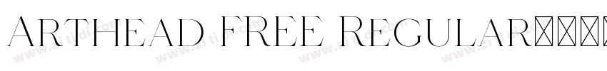 Arthead FREE Regular字体转换